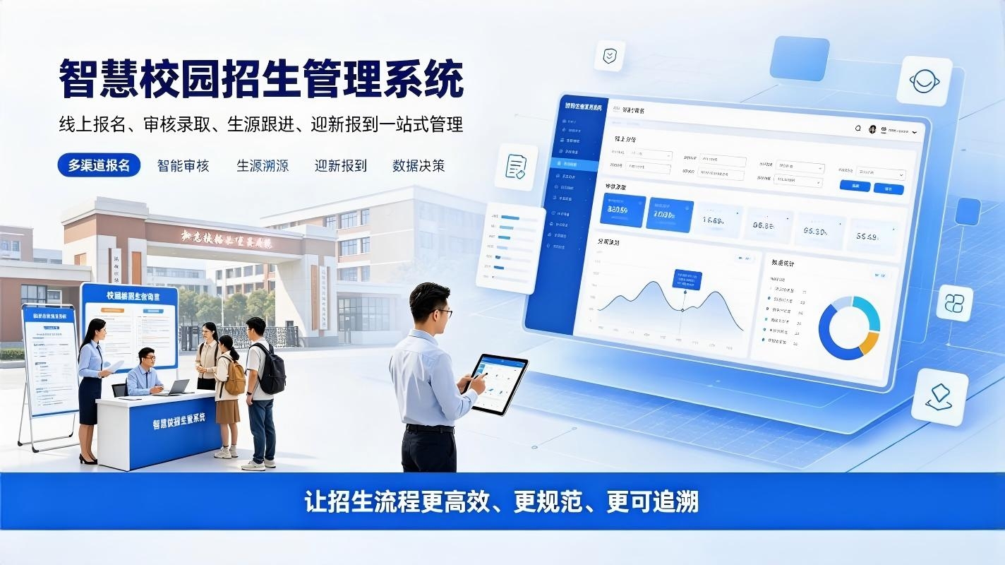 智慧校园招生管理系统：录取核验与生源精细化管理方案