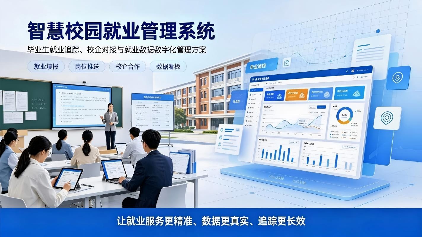 智慧校园就业管理系统：毕业生就业追踪，校企对接数字化解决方案(图1)