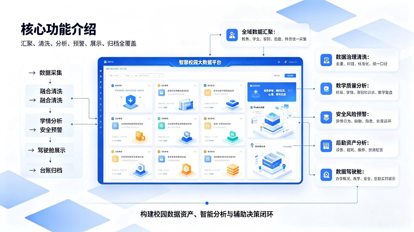 智慧校园大数据平台:校园教育数据治理,教学质量与办学决策数字化(图3) 智慧校园大数据平台:校园教育数据治理,教学质量与办学决策数字化(图3)