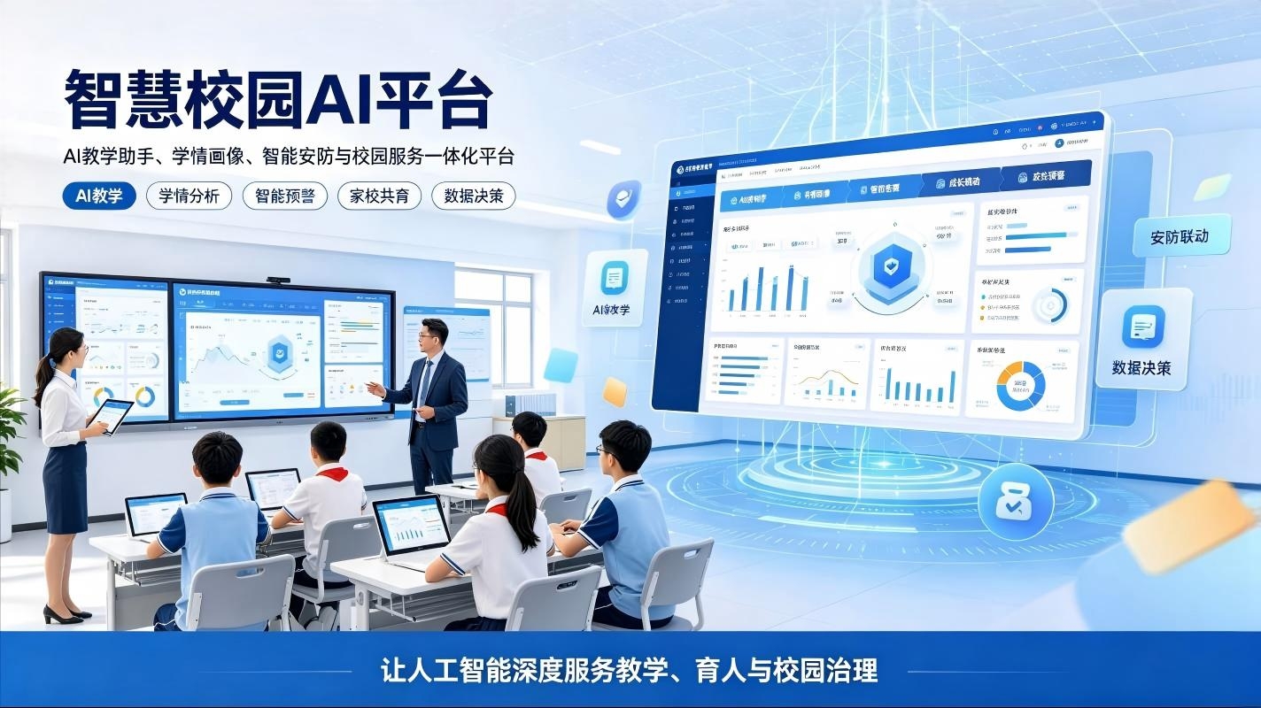 智慧校园AI平台：教学育人，校园治理与智慧服务一体化解决方案