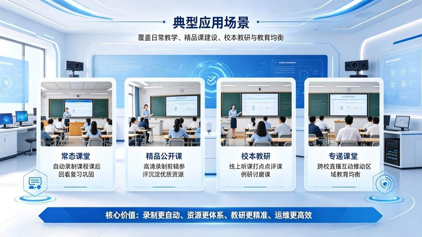 智慧校园录播系统：全场景智能录播教研，沉淀校园优质教学资产(图4)