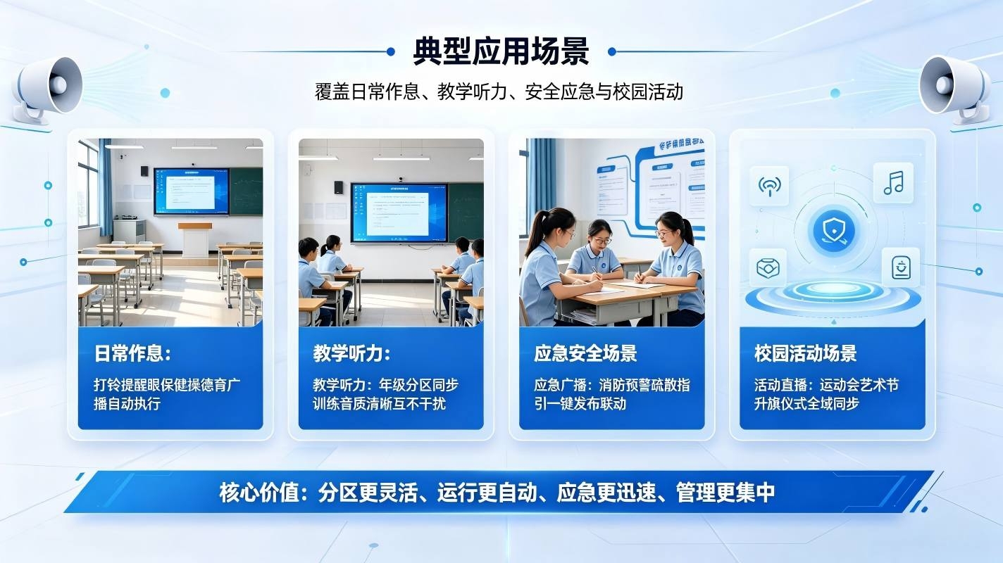 智慧校园校园广播系统：全域智能联动广播体系，打造智慧校园音视频管控中枢(图4)