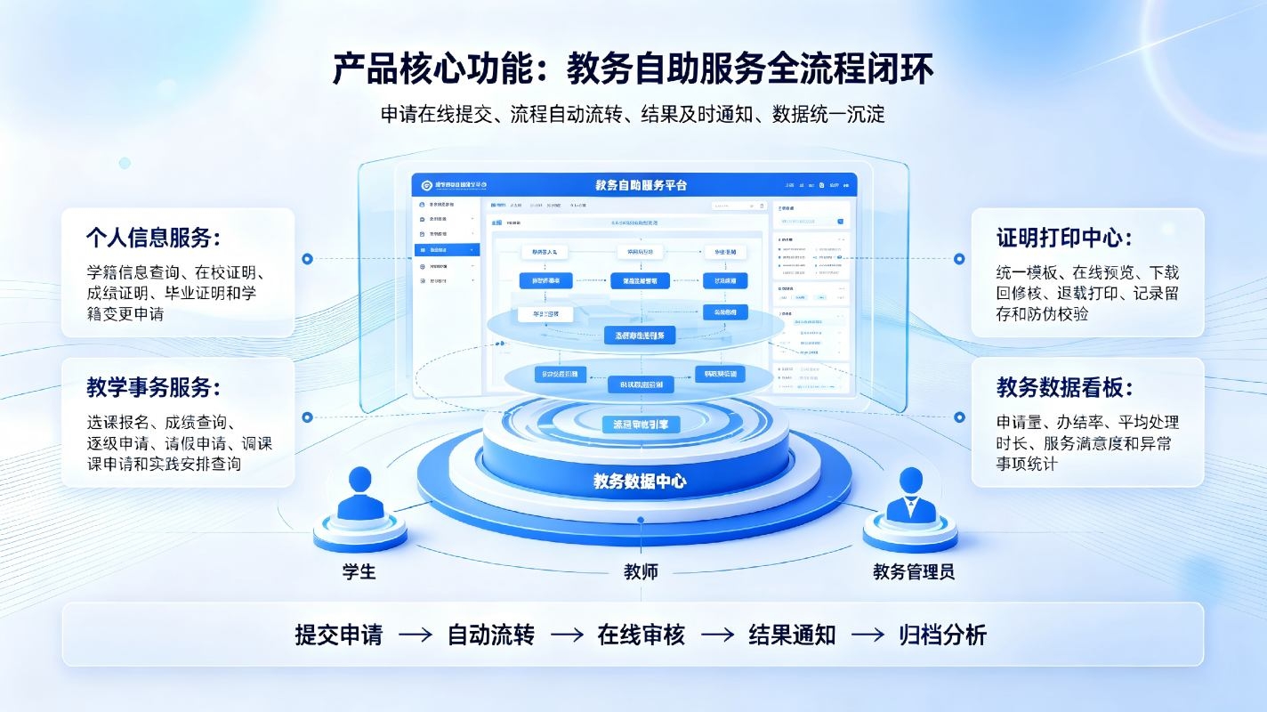 教务自助服务平台：校园教务事项一站式自助办理与智能服务解决方案(图3)