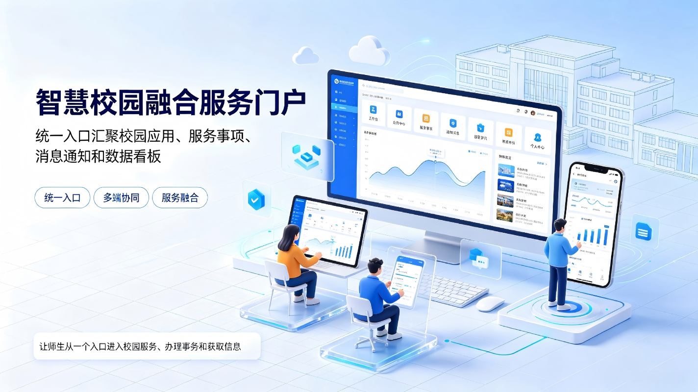 智慧校园融合服务门户：校园一站式服务与统一入口整体解决方案