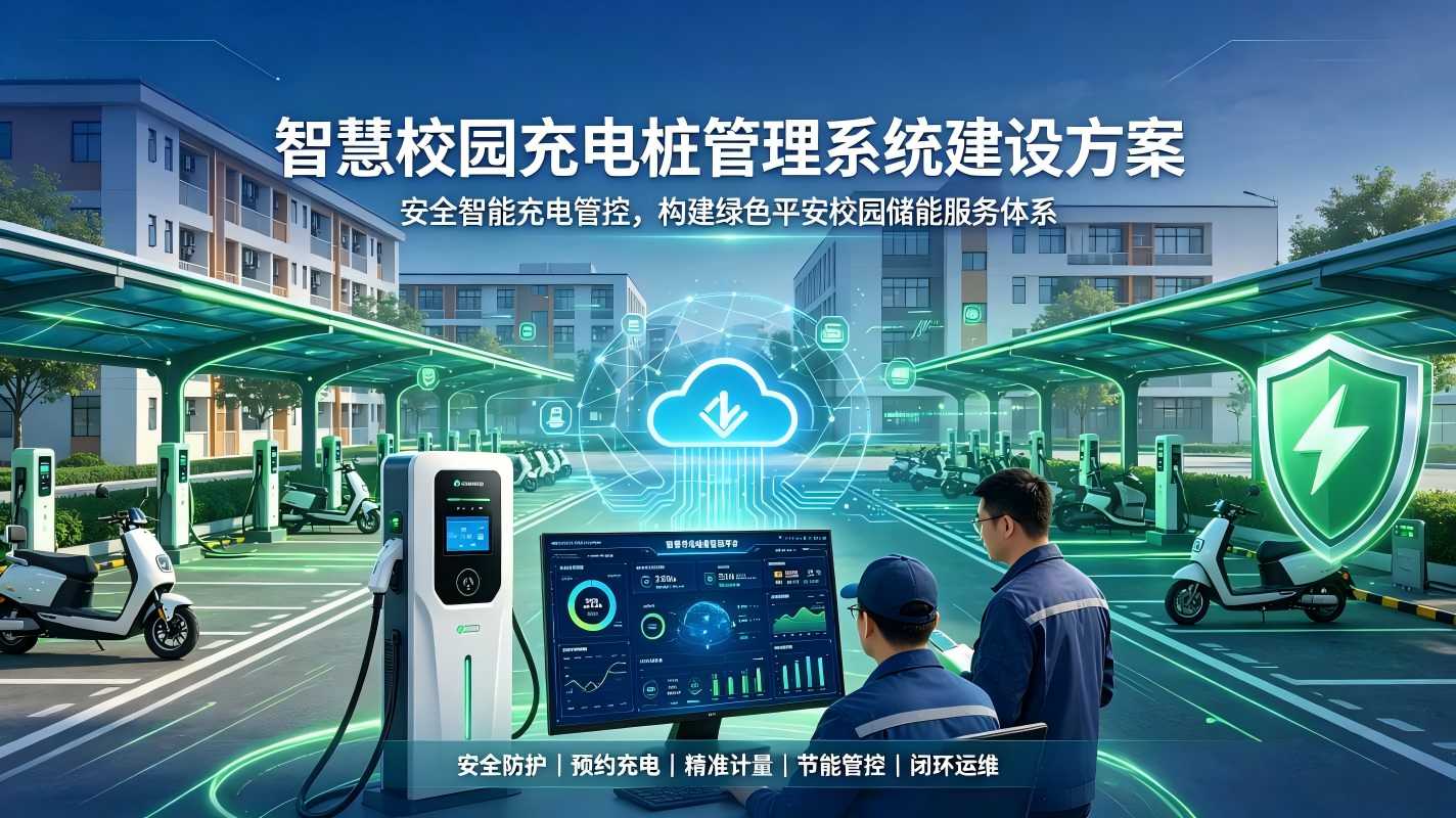 智慧校园充电桩管理系统建设方案：构建绿色平安校园储能服务体系