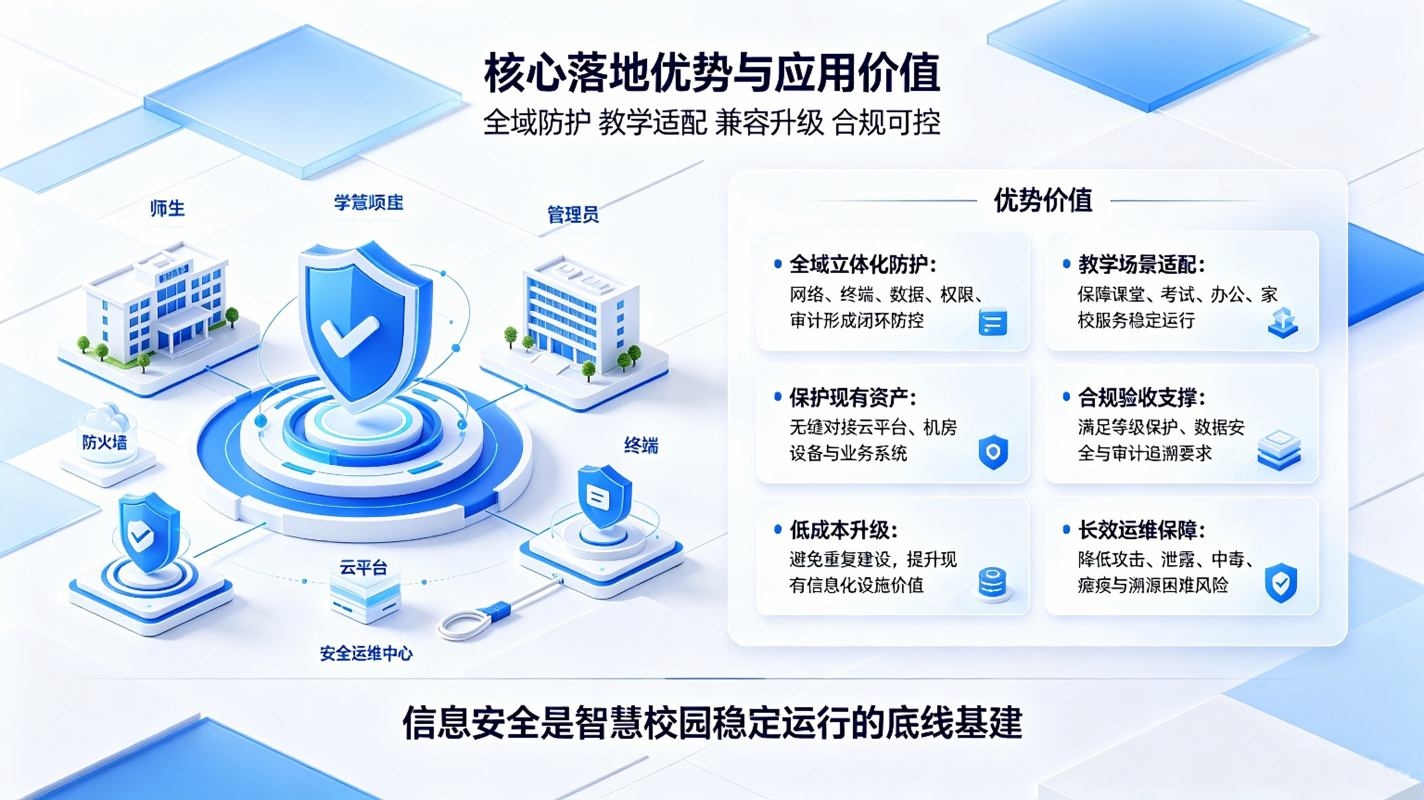智慧校园信息安全解决方案:校园网络防护,数据合规与风险防控体系(图4) 智慧校园信息安全解决方案:校园网络防护,数据合规与风险防控体系(图4)