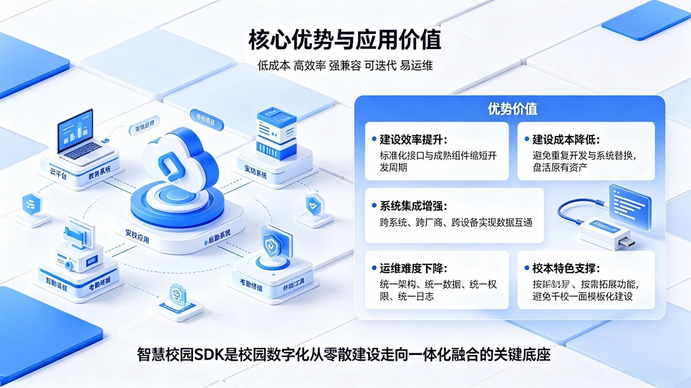 智慧校园SDK建设:校园系统接口集成,数据互通与轻量化迭代方案(图4) 智慧校园SDK建设:校园系统接口集成,数据互通与轻量化迭代方案(图4)