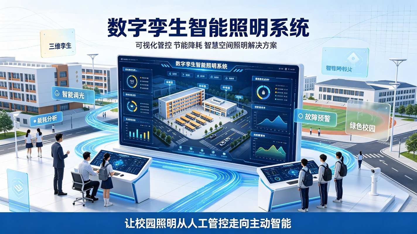 数字孪生智能照明系统：可视化智慧空间照明解决方案