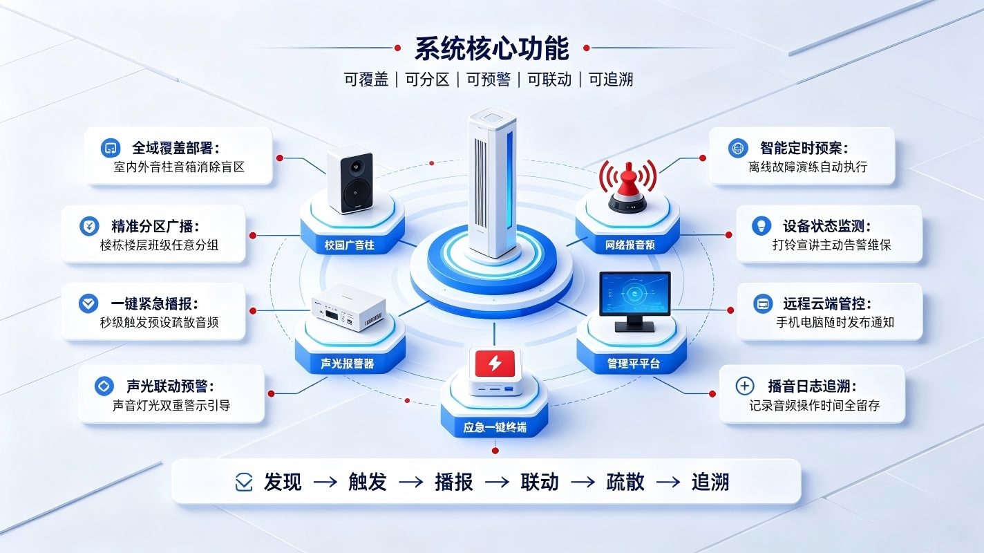 智慧校园紧急广播系统建设方案:构建安全可靠校园应急广播体系(图3) 智慧校园紧急广播系统建设方案:构建安全可靠校园应急广播体系(图3)