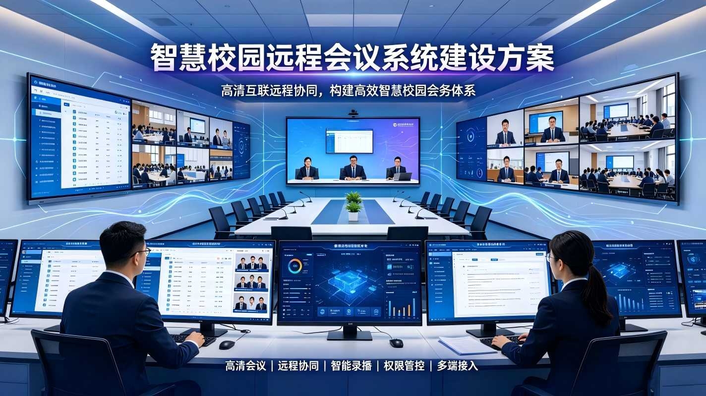 智慧校园远程会议系统建设方案:构建高效智慧校园会务体系(图1) 智慧校园远程会议系统建设方案:构建高效智慧校园会务体系(图1)
