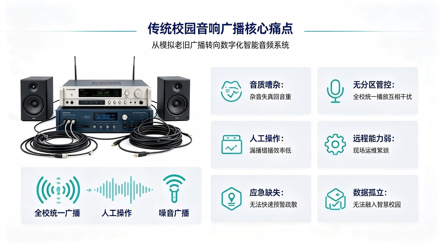 智慧校园音响广播系统建设方案：构建校园数字化广播音响体系(图2)