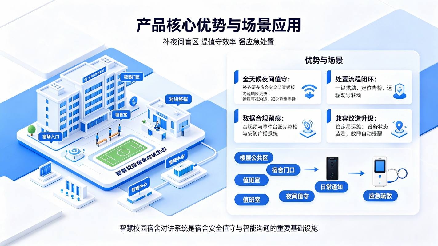 智慧校园宿舍对讲系统:学生宿舍安全值守与智能沟通解决方案(图4) 智慧校园宿舍对讲系统:学生宿舍安全值守与智能沟通解决方案(图4)
