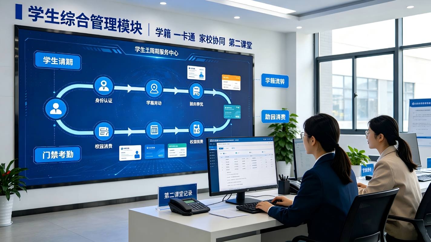 智慧校园功能模块有哪些：一文读懂智慧校园完整业务架构(图3)