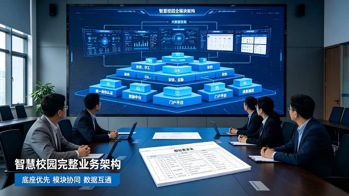 智慧校园功能模块有哪些：一文读懂智慧校园完整业务架构(图4)