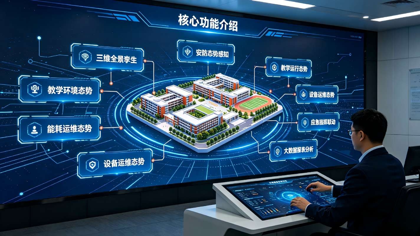 数字孪生校园运行态势系统：赋能智慧校园全域可视化智能管控(图3)