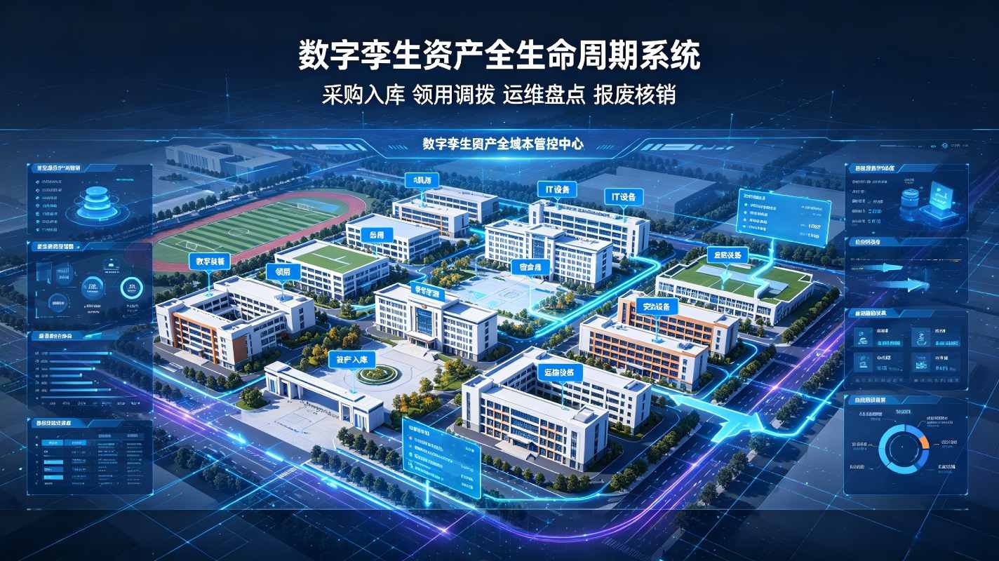 数字孪生资产全生命周期系统：智慧校园资产精细化智能管控方案