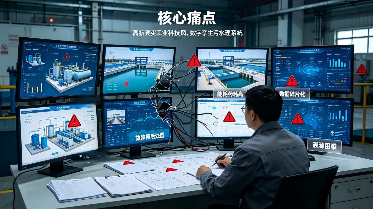 数字孪生污水处理系统：智慧水务全流程可视化智能管控解决方案(图2)