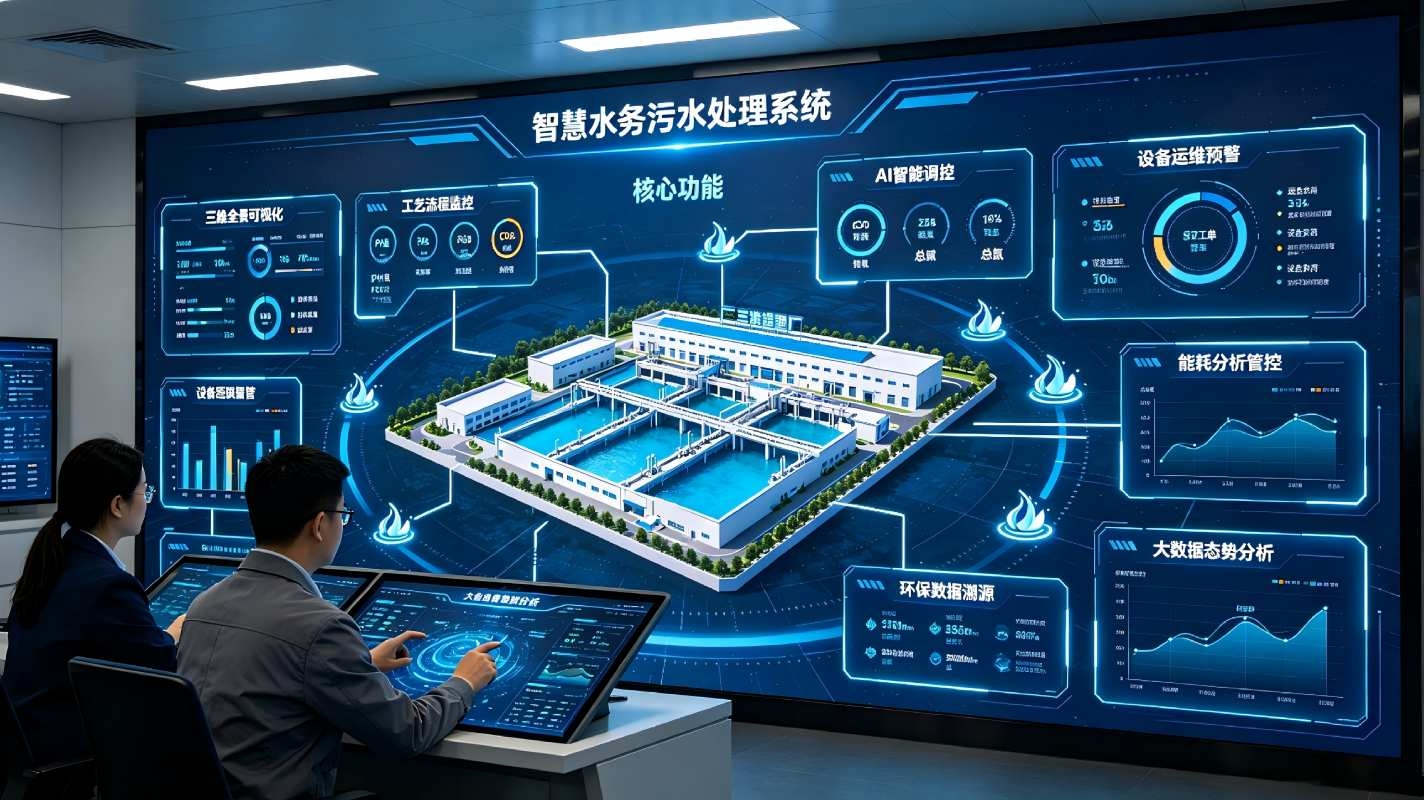 数字孪生污水处理系统：智慧水务全流程可视化智能管控解决方案(图4)
