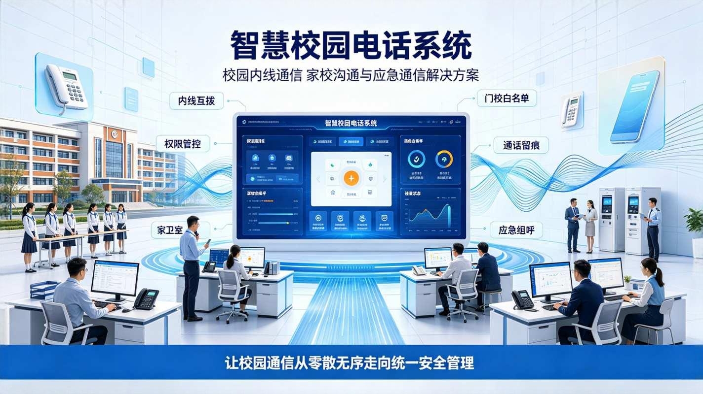 智慧校园电话系统：校园内线通信与家校沟通解决方案(图1)