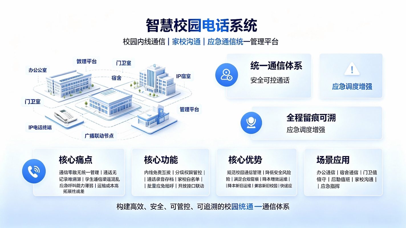 智慧校园电话系统：校园内线通信与家校沟通解决方案(图2)