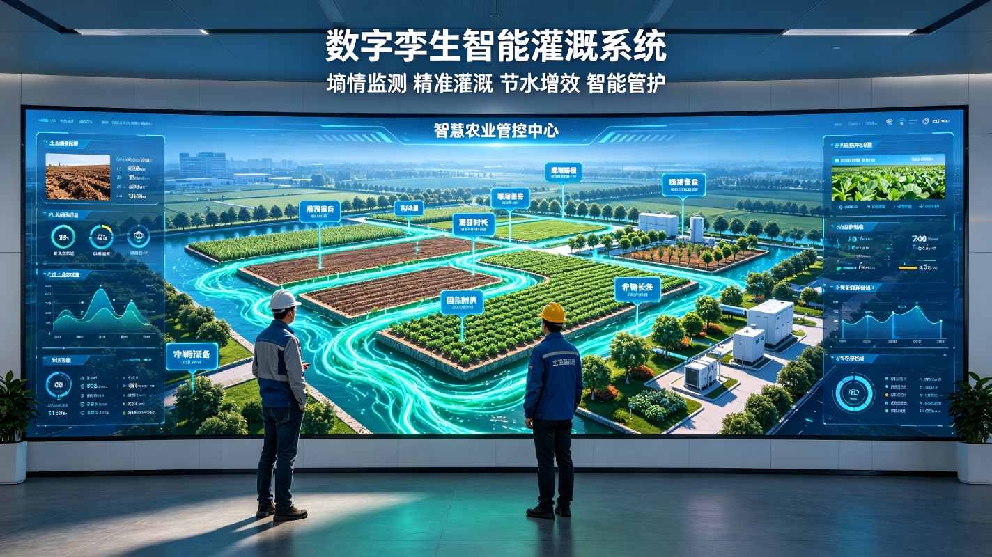 数字孪生智能灌溉系统：智慧农业园林精准节水管控方案(图1)