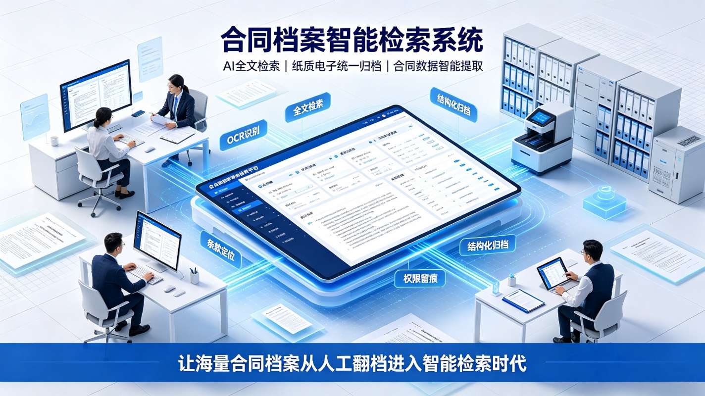 合同档案智能检索系统：档案数字化快速调阅解决方案(图1)