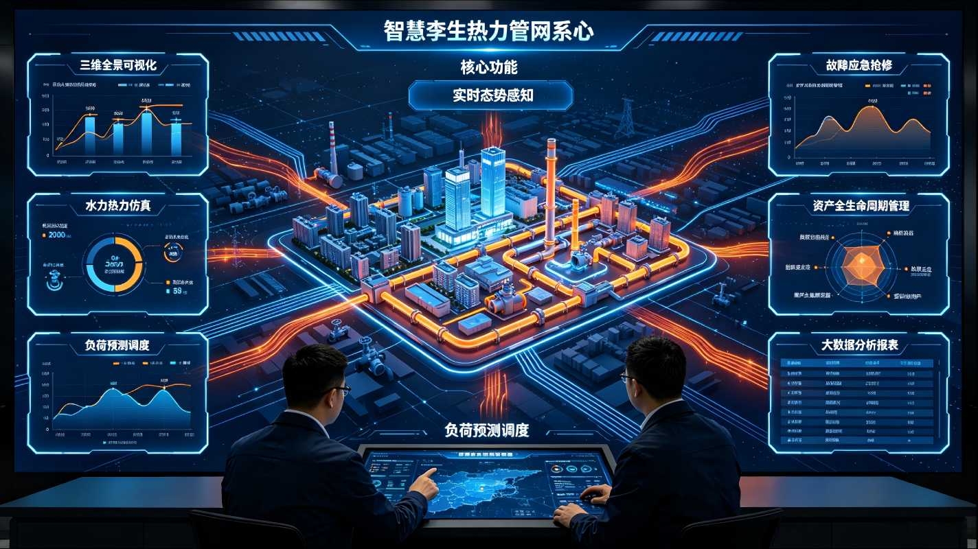 数字孪生热力管网系统：智慧供热管网可视化智能调度运维平台(图4)