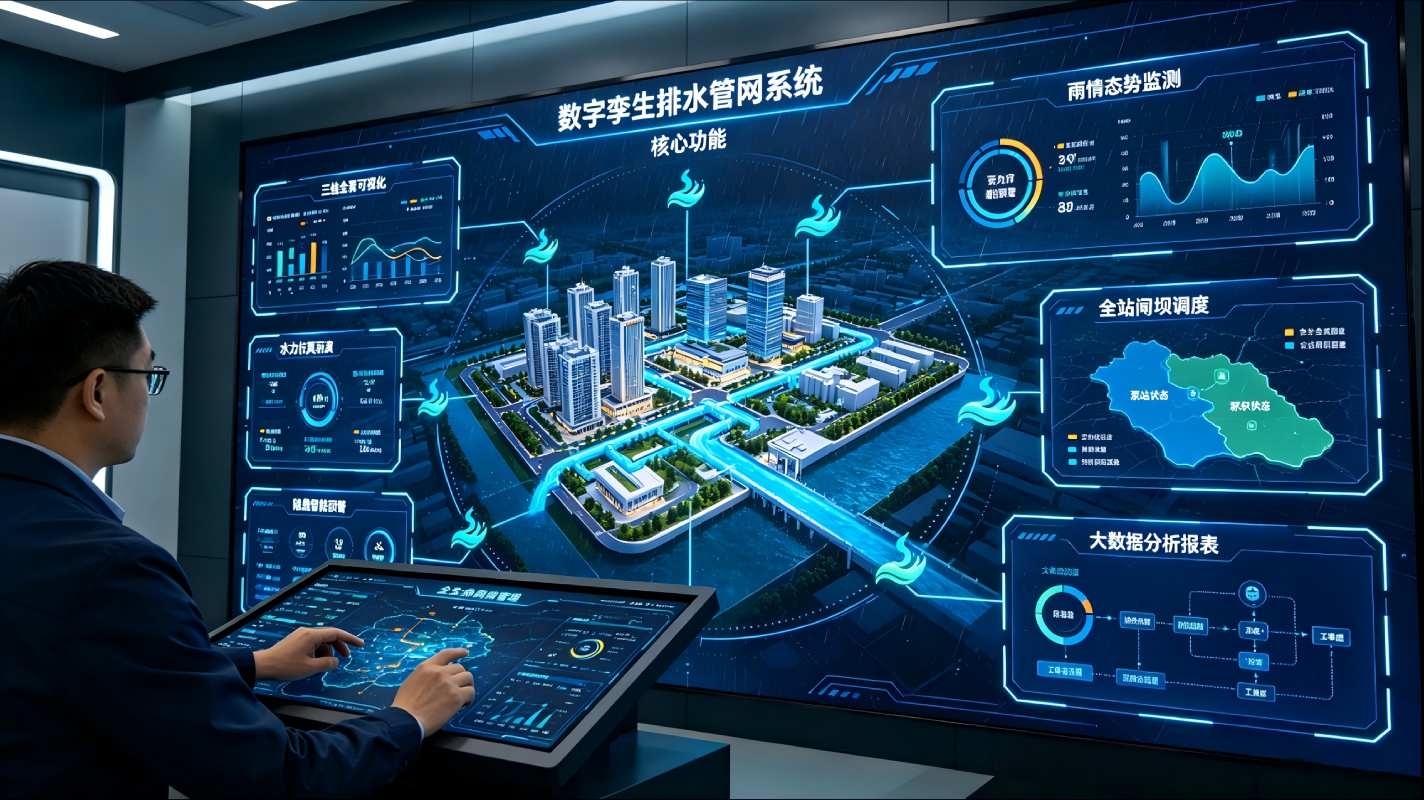 数字孪生排水管网系统：城市地下管网智慧防汛运维解决方案(图4)