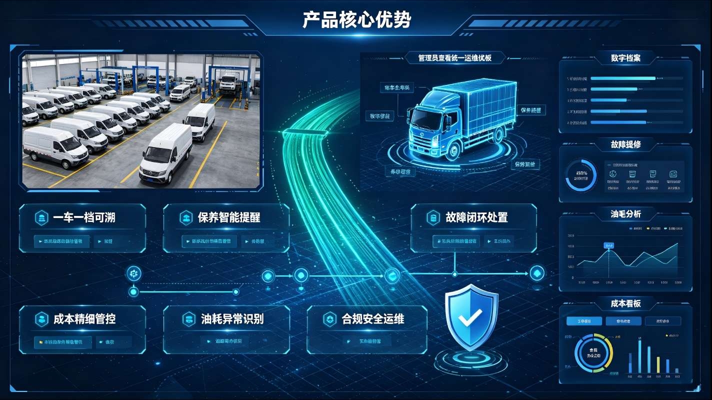 车辆维修保养管理系统：企业车队智能运维数字化管理方案(图3)