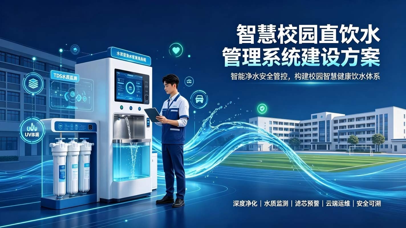 智慧校园直饮水管理系统建设方案：构建校园智慧健康饮水体系(图1)
