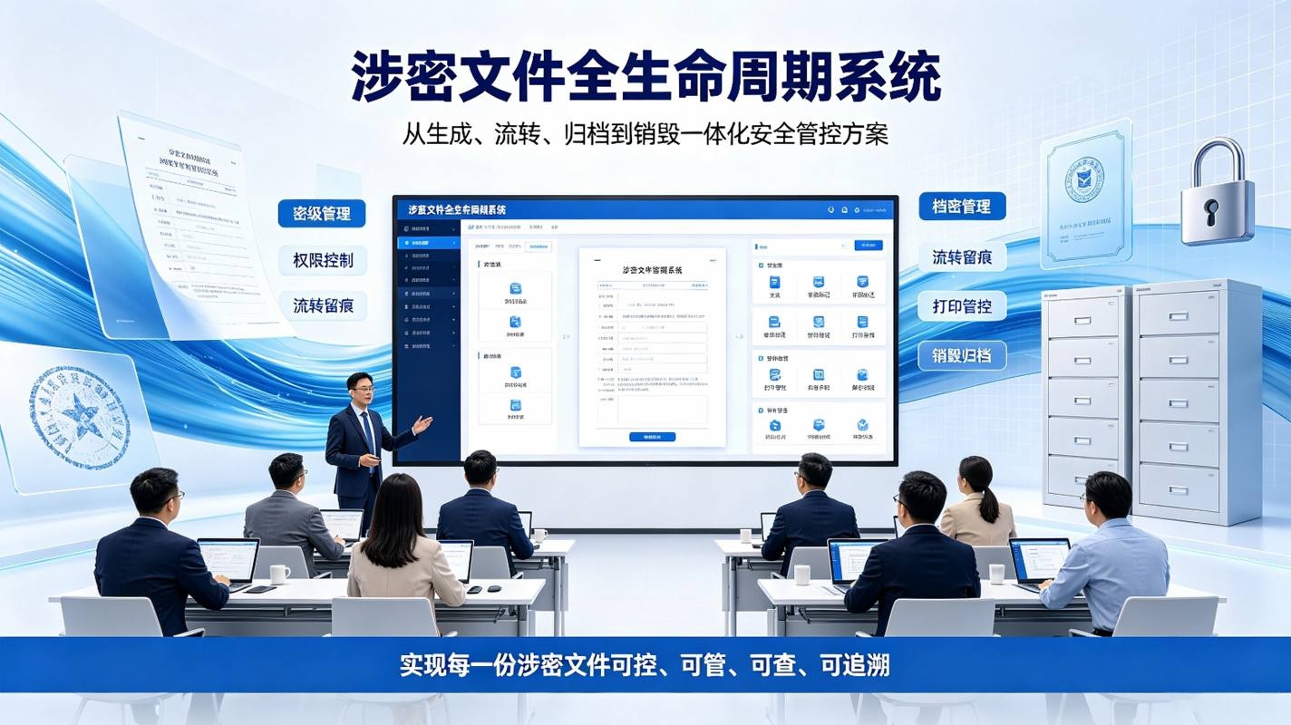 涉密文件全生命周期系统:涉密文档安全管控方案(图1) 涉密文件全生命周期系统:涉密文档安全管控方案(图1)