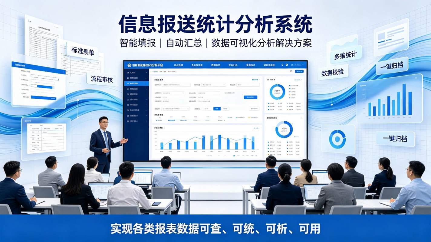 信息报送统计分析系统：自动汇总与数据可视化分析解决方案(图1)
