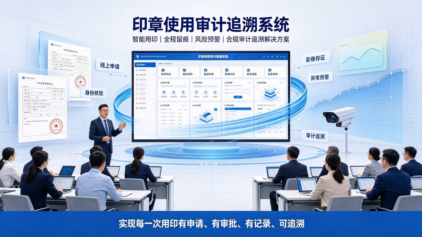 印章使用审计追溯系统：智能用印管控与合规审计追溯解决方案(图1)