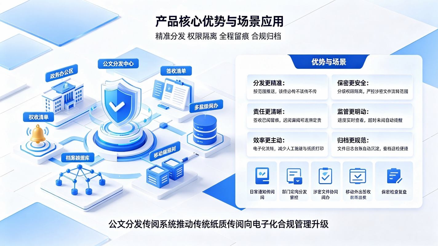 公文分发传阅系统:智能定向分发,分级传阅,全程留痕合规管理方案(图4) 公文分发传阅系统:智能定向分发,分级传阅,全程留痕合规管理方案(图4)