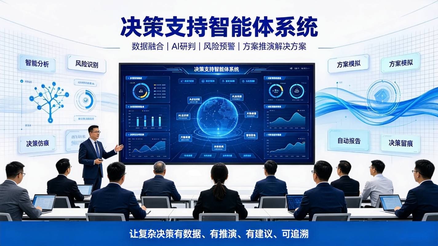 决策支持智能体系统:数据洞察与智能辅助决策解决方案(图1) 决策支持智能体系统:数据洞察与智能辅助决策解决方案(图1)