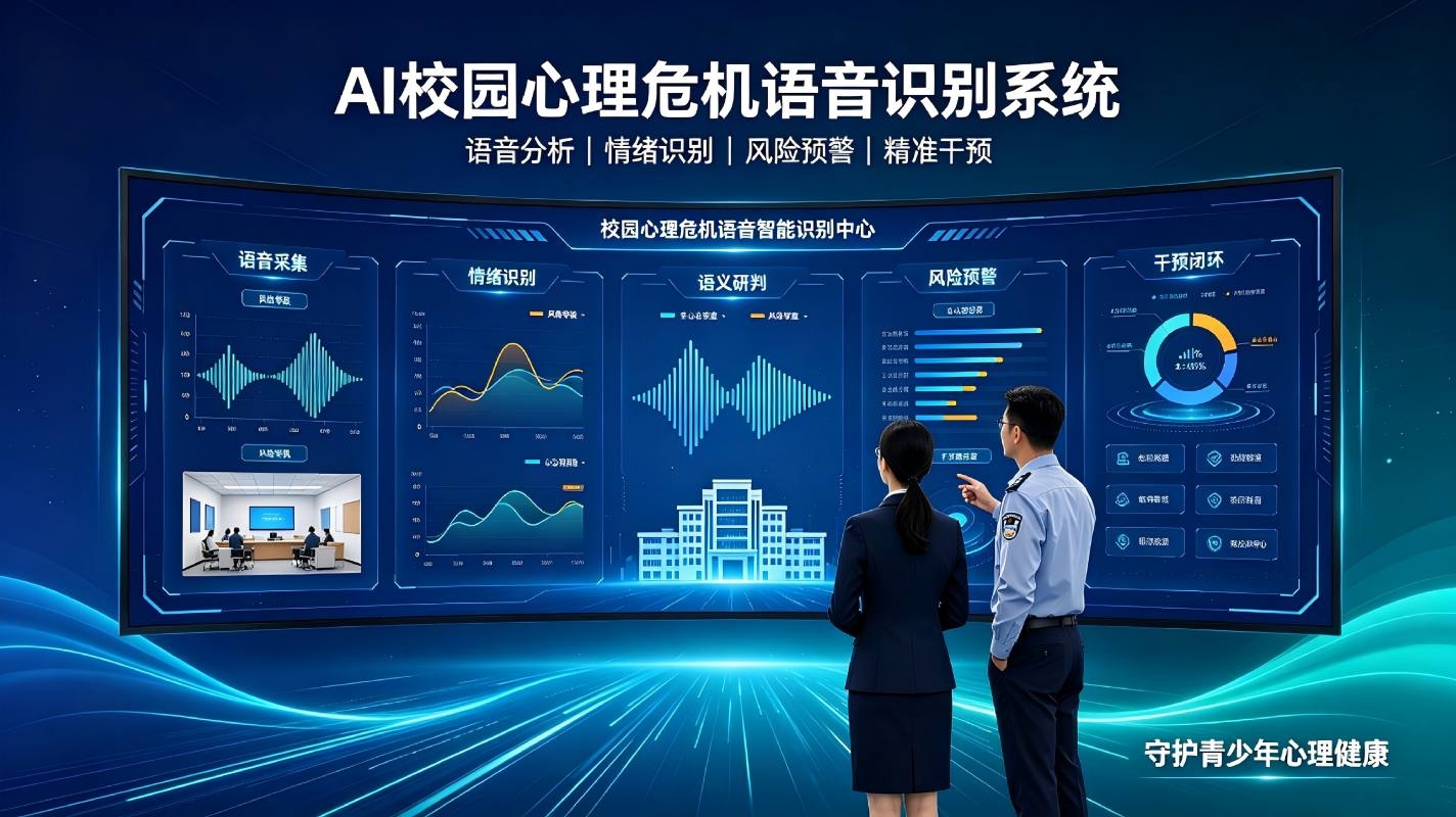 AI校园心理危机语音识别系统:智能捕捉心理风险,筑牢校园心理安全防线(图1) AI校园心理危机语音识别系统:智能捕捉心理风险,筑牢校园心理安全防线(图1)