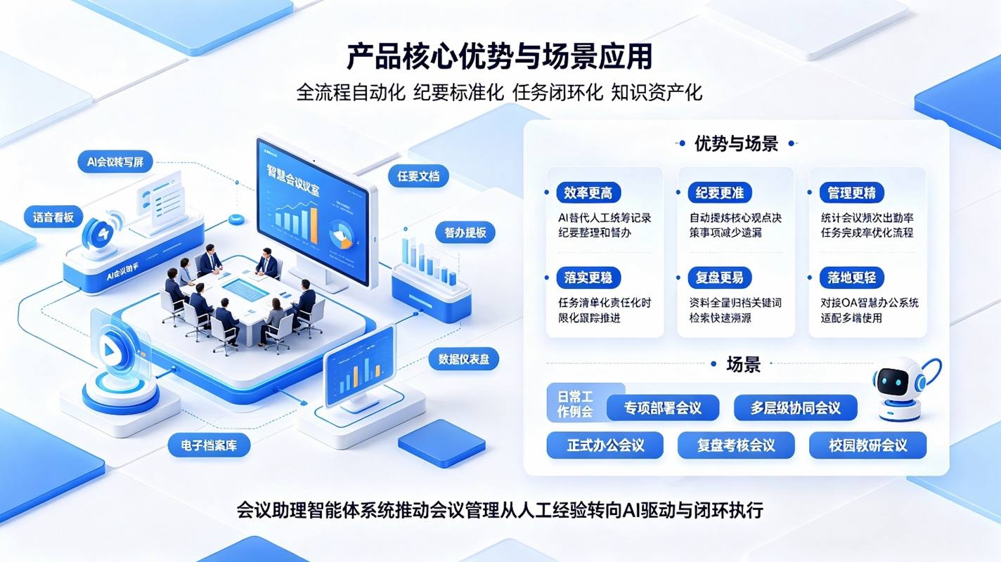 会议助理智能体系统:AI智能纪要,任务督办,全流程会议数字化解决方案(图4) 会议助理智能体系统:AI智能纪要,任务督办,全流程会议数字化解决方案(图4)