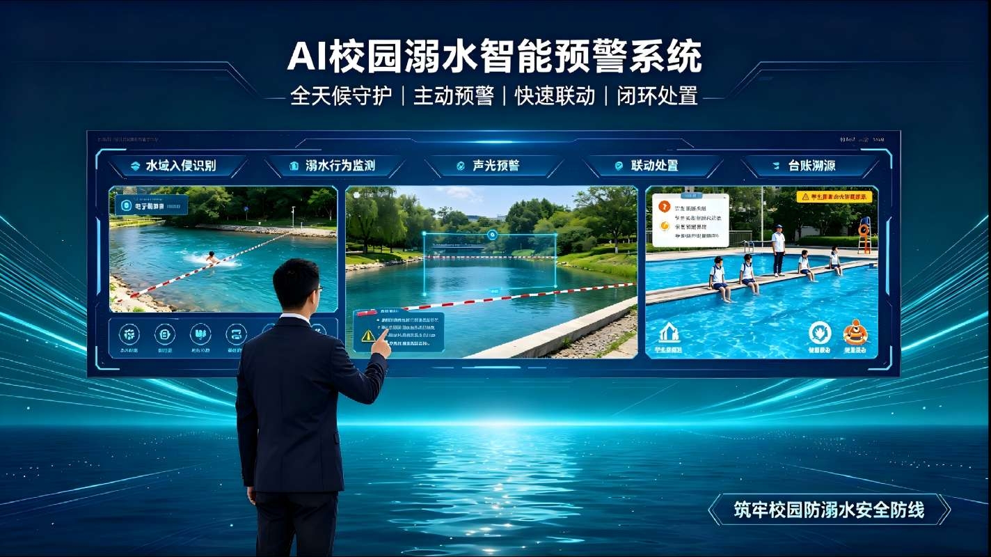 AI校园溺水智能预警系统:科技筑牢防溺防线,守护学生平安成长(图1) AI校园溺水智能预警系统:科技筑牢防溺防线,守护学生平安成长(图1)