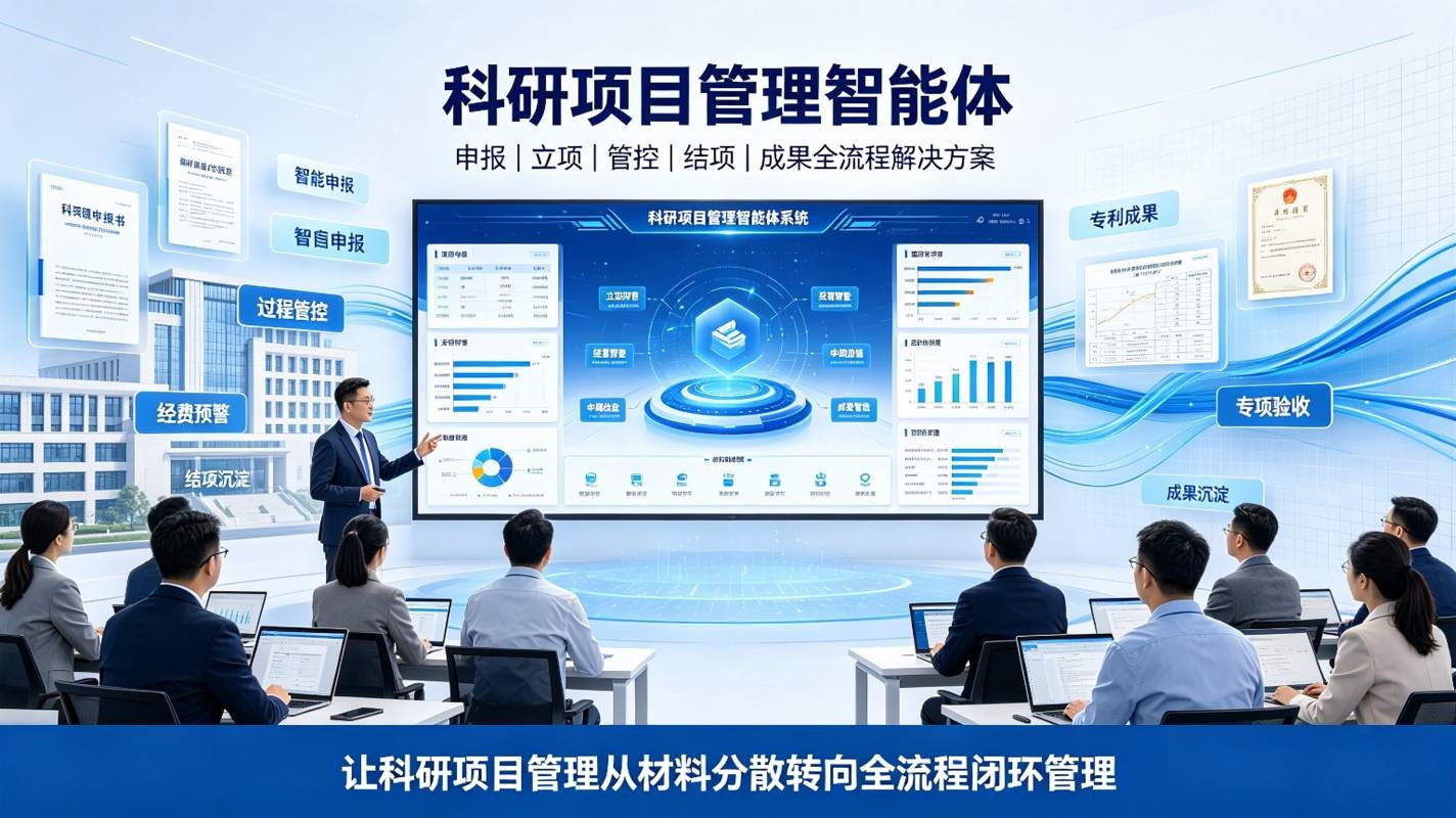科研项目管理智能体：项目全流程管控与科研数字化解决方案