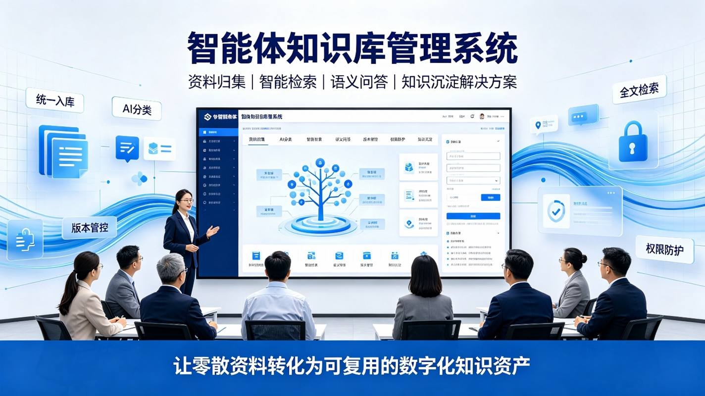 智能体知识库管理系统:智能检索与智库数字化解决方案(图1) 智能体知识库管理系统:智能检索与智库数字化解决方案(图1)