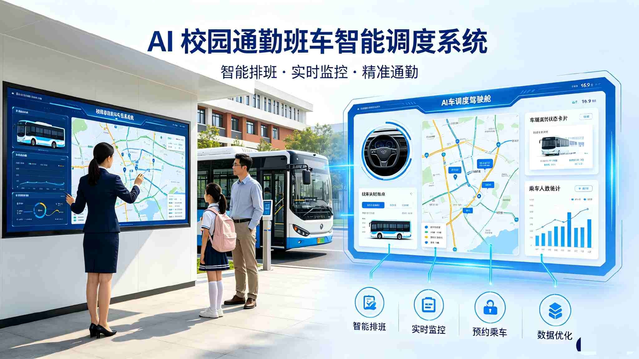 AI校园通勤班车智能调度系统:智能调度与高效出行解决方案(图1) AI校园通勤班车智能调度系统:智能调度与高效出行解决方案(图1)