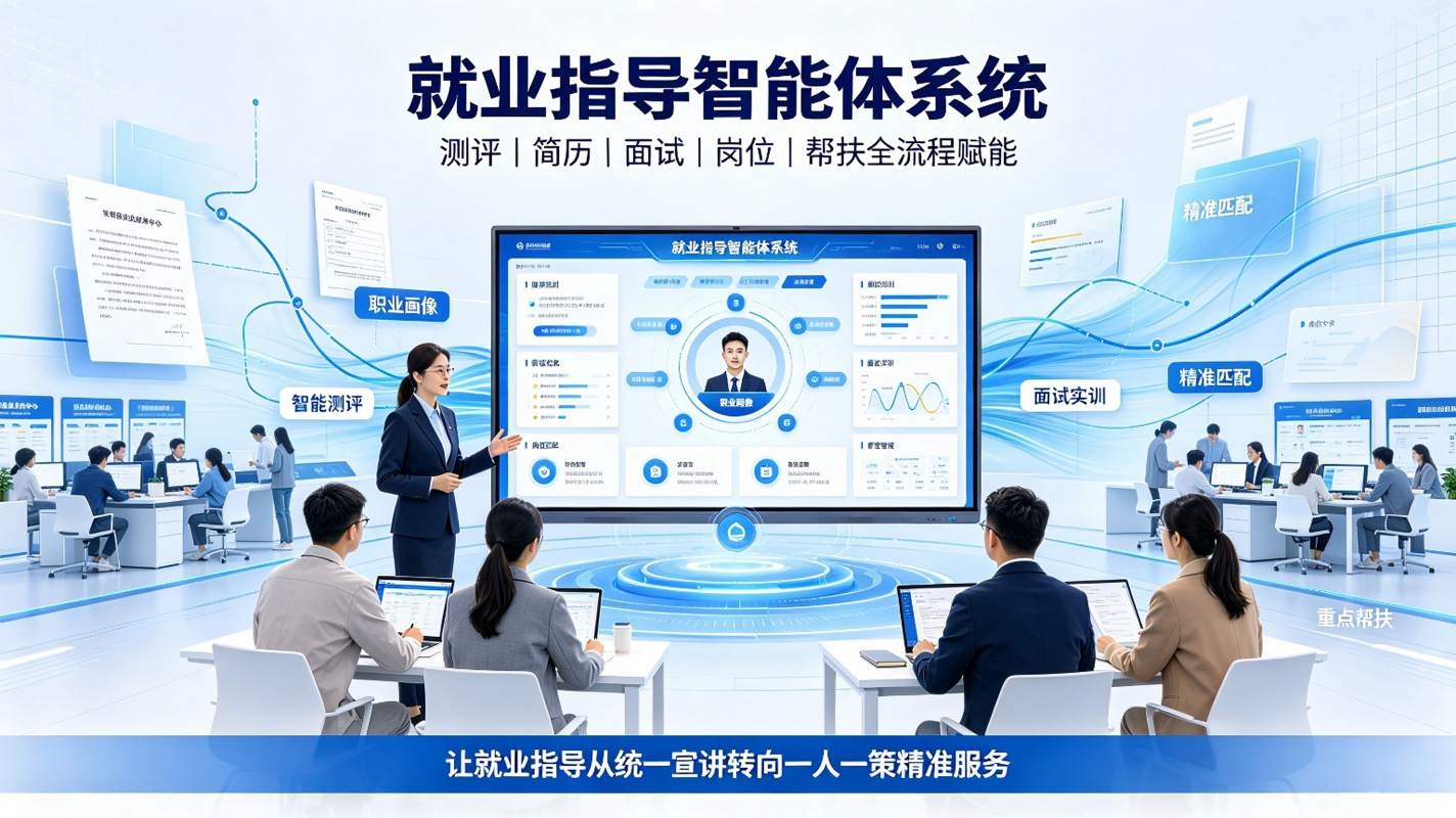 就业指导智能体系统:AI智慧就业服务方案(图1) 就业指导智能体系统:AI智慧就业服务方案(图1)