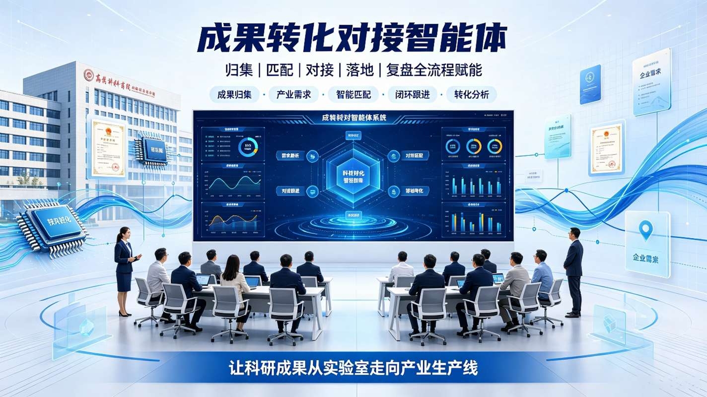 成果转化对接智能体:产学研智能赋能系统(图1) 成果转化对接智能体:产学研智能赋能系统(图1)