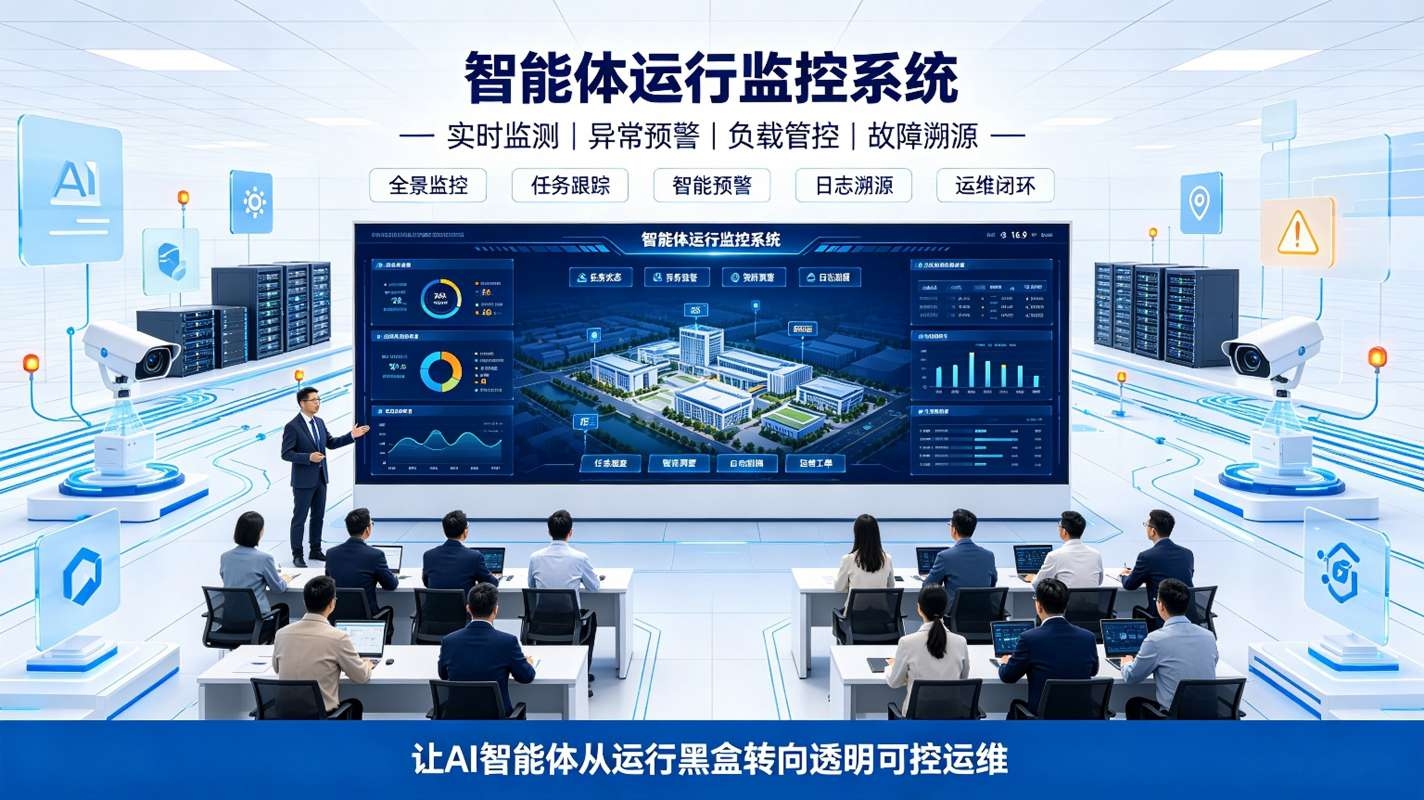 智能体运行监控系统:AI运维管控平台(图1) 智能体运行监控系统:AI运维管控平台(图1)