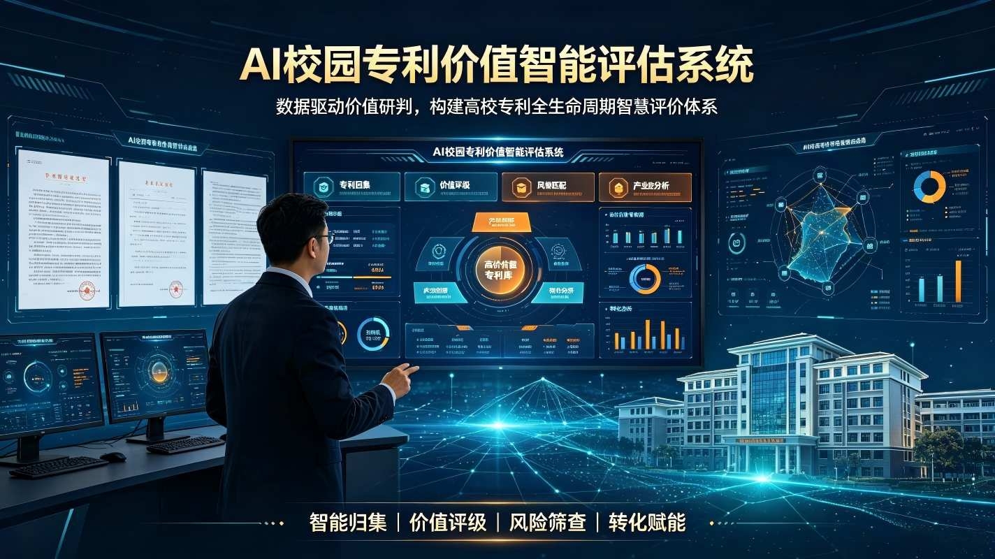 AI校园专利价值智能评估系统:构建高校专利全生命周期智慧评价体系(图1) AI校园专利价值智能评估系统:构建高校专利全生命周期智慧评价体系(图1)