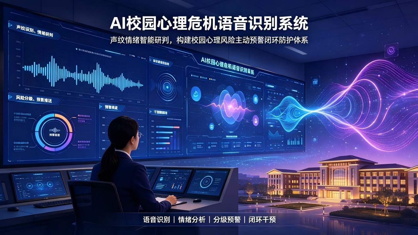 AI校园心理危机语音识别系统:构建校园心理风险主动预警闭环防护体系(图1) AI校园心理危机语音识别系统:构建校园心理风险主动预警闭环防护体系(图1)