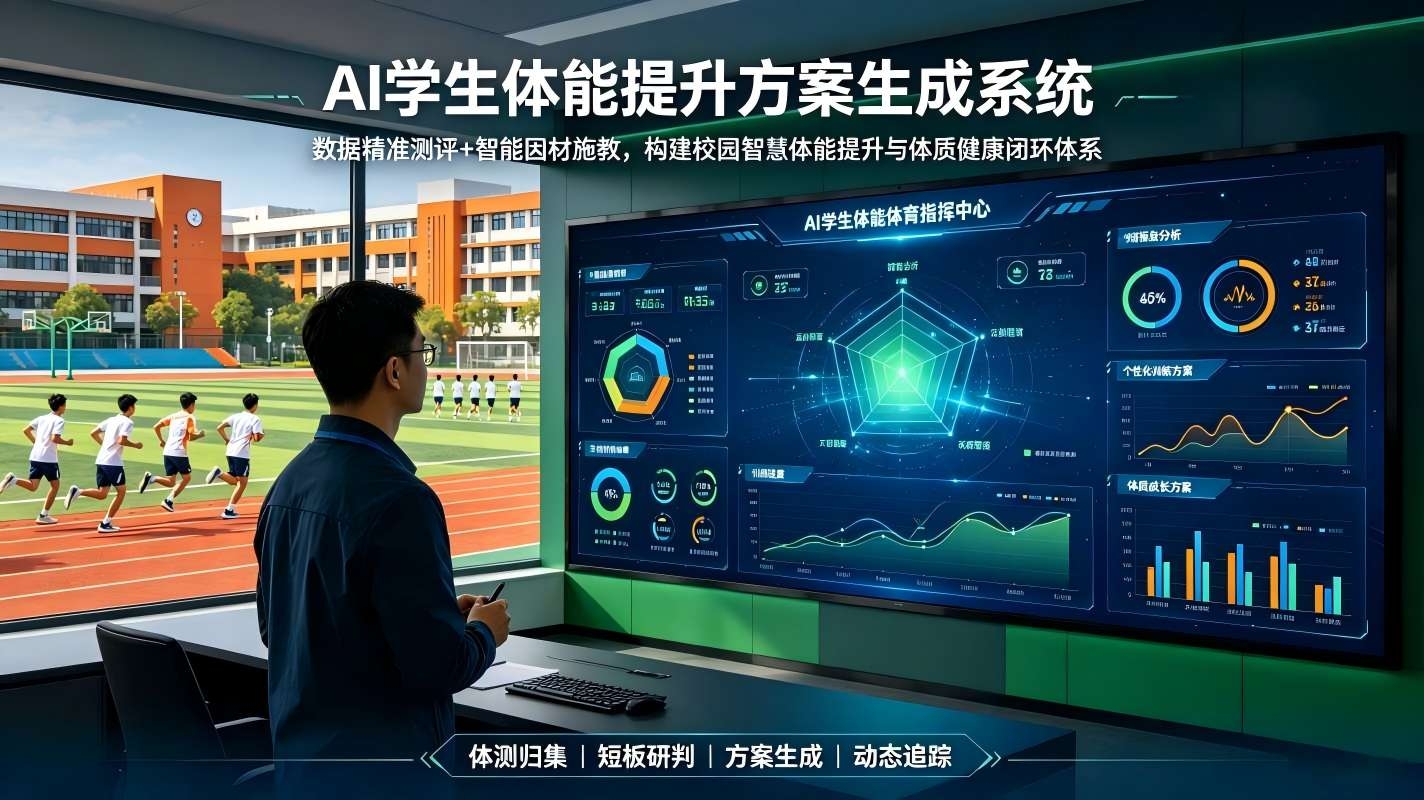 AI学生体能提升方案生成系统：构建校园智慧体能提升与体质健康闭环体系(图1)
