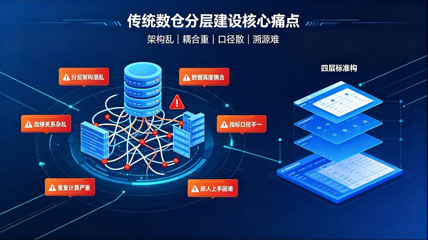 数据仓库分层建设系统：标准化分层架构，构建企业高质量数据底座(图2)