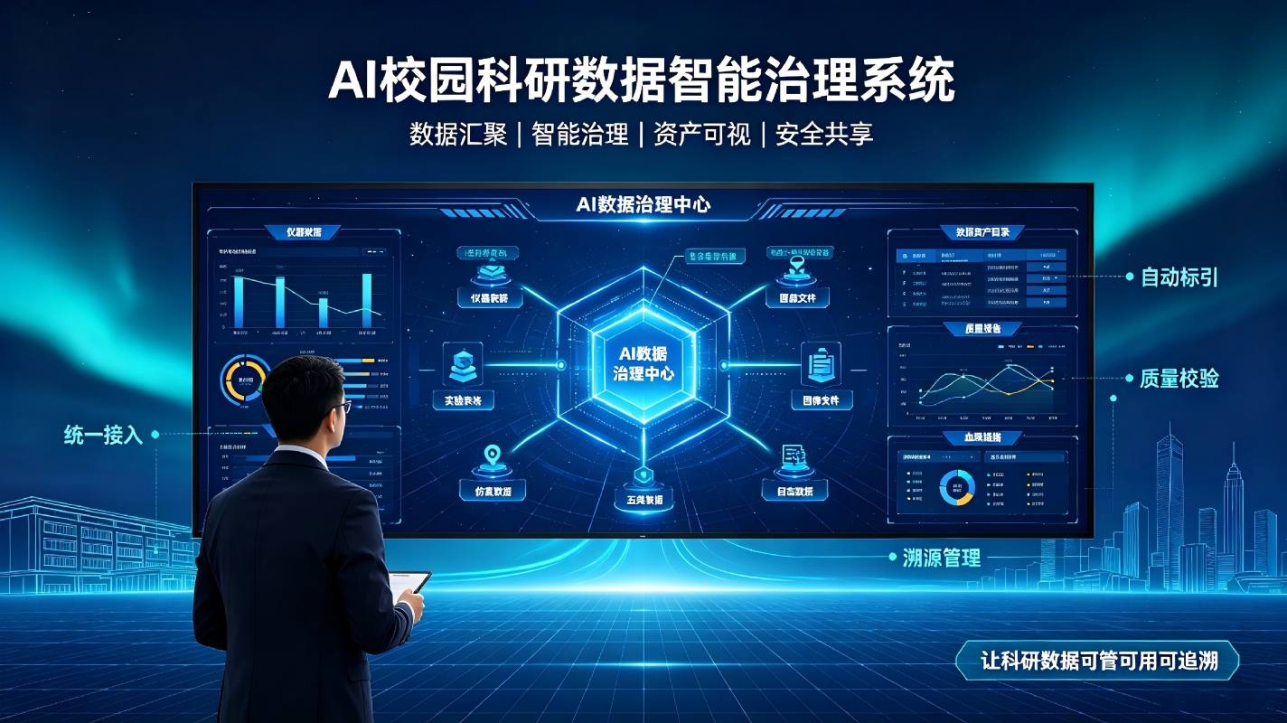 AI 校园科研数据智能治理系统：赋能科研数据标准化管理，释放科研数据资产价值
