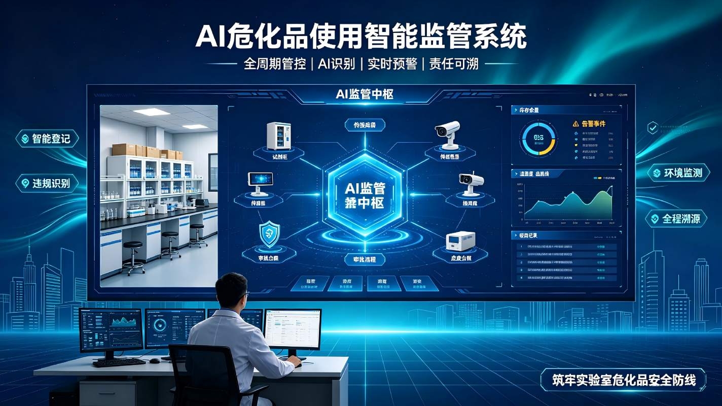 AI 危化品使用智能监管系统：全流程智能管控，筑牢实验室危化品安全防线(图1)